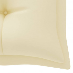 Pernă pentru balansoar, alb crem, 180 cm, material textil - Img 6