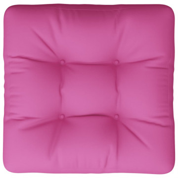 Pernă pentru paleți, roz, 60x61,5x10 cm, țesătură Oxford - Img 5