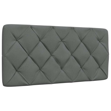 Pernă pentru tăblie de pat, gri închis, 100 cm, material textil - Img 1
