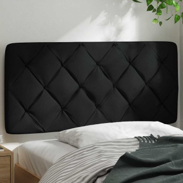 Pernă pentru tăblie de pat, negru, 100 cm, material textil - Img 3