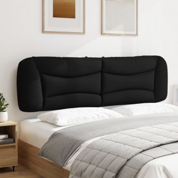 Pernă pentru tăblie de pat, negru, 180 cm, material textil - Img 4