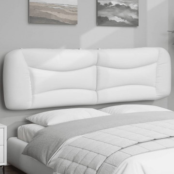 Pernă pentru tăblie pat, alb, 180 cm, piele artificială - Img 1