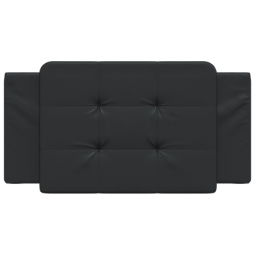 Pernă pentru tăblie pat, negru, 100 cm, piele artificială - Img 4