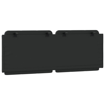 Pernă pentru tăblie pat, negru, 120 cm, piele artificială - Img 5