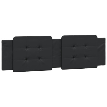 Pernă pentru tăblie pat, negru, 180 cm, piele artificială - Img 2