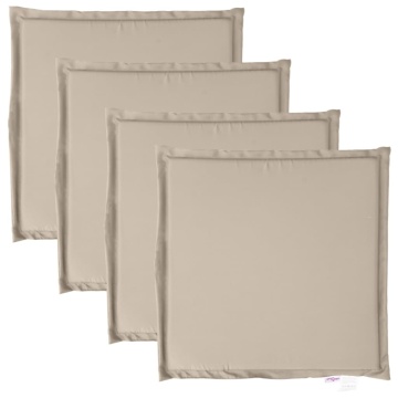 Pernă scaun de grădină, 4 buc., taupe, 45x45x2 cm, pătrat - Img 2