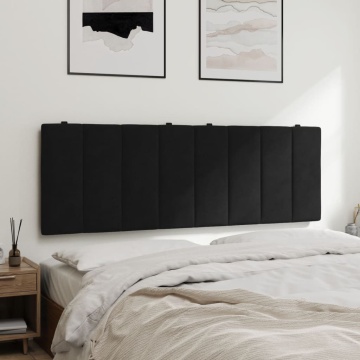Pernă tăblie de pat, negru, 120 cm, catifea - Img 4