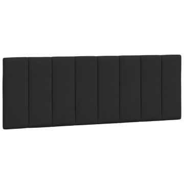 Pernă tăblie de pat, negru, 140 cm, catifea - Img 2