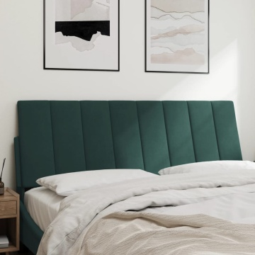 Pernă tăblie de pat, verde, 120 cm, catifea - Img 3