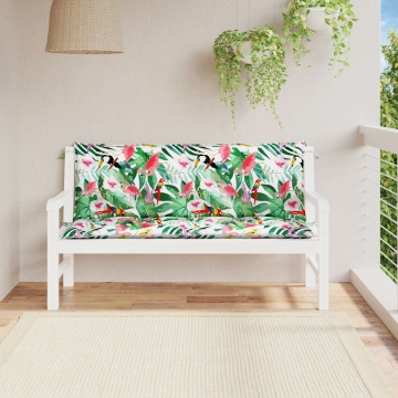 Perne bancă de grădină, 2 buc., multicolor, 150x50x7cm, textil - Img 3