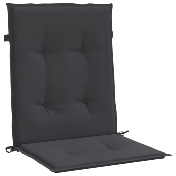 Perne cu spătar mic, 2 buc. negru 100x50x3 cm textil oxford - Img 3