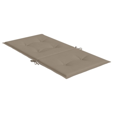 Perne cu spătar mic, 6 buc. gri taupe 100x50x3 cm textil oxford - Img 8