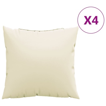 Perne de canapea, 4 buc., crem, 40x40 cm, textil - Img 2