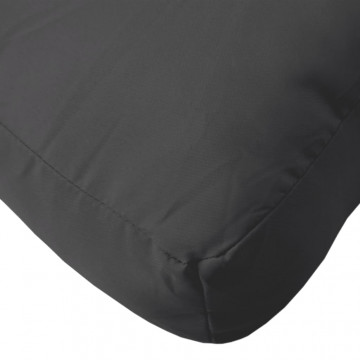 Perne de canapea din paleți, 3 buc., negru, material textil - Img 8