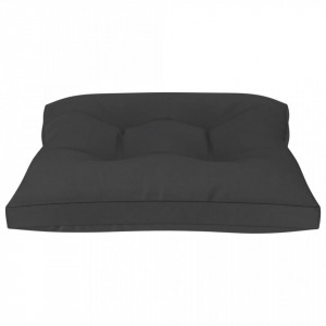 Perne de canapea din paleți, 3 buc., negru, material textil - Img 6