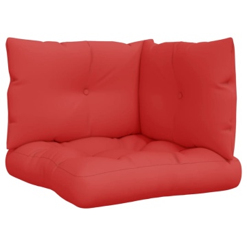 Perne de paleți, 3 buc. roșu, material textil - Img 2