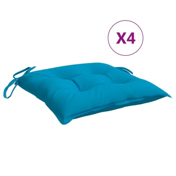 Perne de scaun 4 buc. albastru deschis 40x40x7 cm textil oxford - Img 2