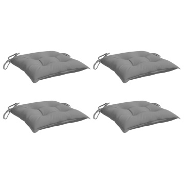 Perne de scaun, 4 buc., gri, 40x40x7 cm, textil oxford - Img 3