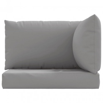 Perne pentru canapea din paleți, 3 buc., gri, material textil - Img 4