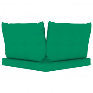 Perne pentru canapea din paleți, 3 buc., verde, textil - Img 6