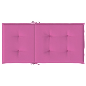 Perne pentru scaune cu spătar mic, 6 buc., roz, textil - Img 5