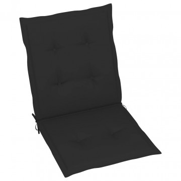 Perne scaun de grădină, 2 buc., negru, 100x50x3 cm - Img 3