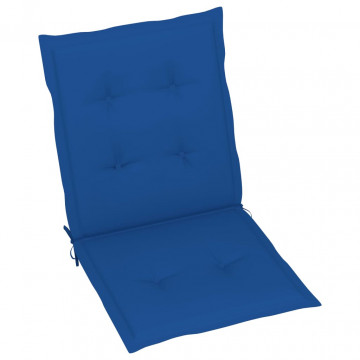 Perne scaun de grădină, 4 buc., albastru regal, 100 x 50 x 3 cm - Img 1
