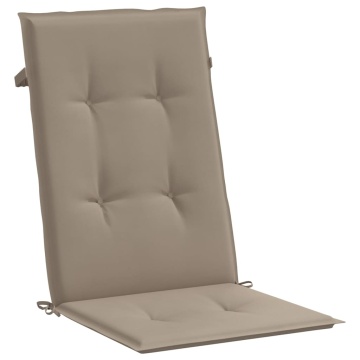 Perne scaun de grădină, 4 buc., gri taupe, 120 x 50 x 3 cm - Img 12