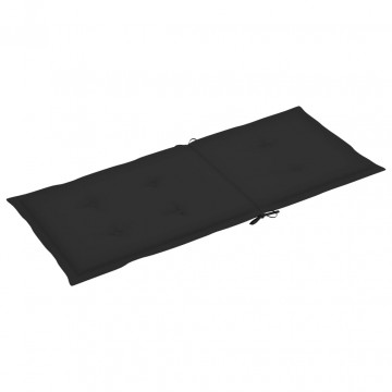 Perne scaun de grădină, 6 buc., negru, 120x50x3 cm - Img 3