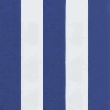 Perne scaun grădină 2 buc dungi albastru&alb 50x50x3 cm, textil - Img 7