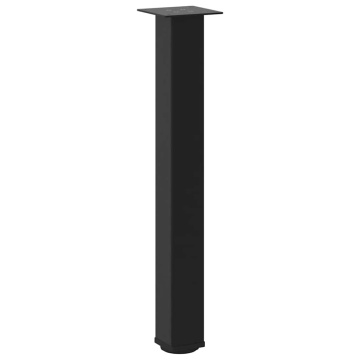 Picioare măsuță de cafea 4 buc Negru 72-74 cm Oțel - Img 4