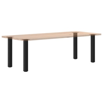 Picioare măsuță de cafea 4 buc Negru 72-74 cm Oțel - Img 7
