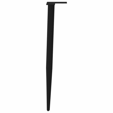 Picioare măsuță de cafea Formă conică 4 buc Negru 72-73 cm Oțel - Img 5