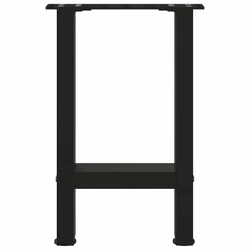 Picioare măsuță de cafea Negru 2 buc 28x(42-43) cm Oțel - Img 8