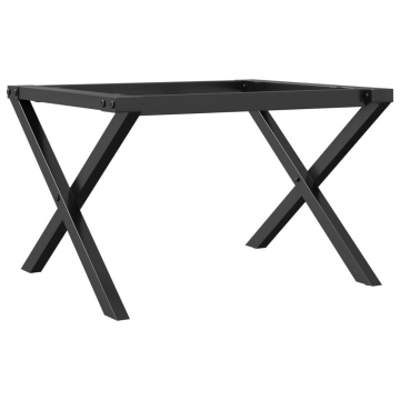 Picioare Măsuță de cafea X-Frame 60x40x38 cm Oţel - Img 2
