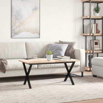 Picioare Măsuță de cafea X-Frame 70x30x43 cm Oţel - Img 3