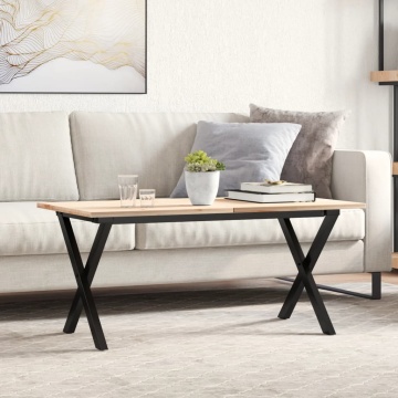Picioare Măsuță de cafea X-Frame 90x30x43 cm Oţel - Img 1
