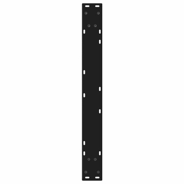 Picioare pentru masă 2 buc Negru 80x(72-73,3) cm Oțel - Img 6