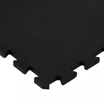 Placă de podea din cauciuc, negru, 12 mm, 100x100 cm - Img 4