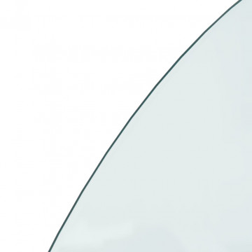 Placă de sticlă pentru șemineu, semi-rotundă, 1200x600 mm - Img 5