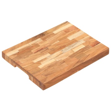 Placă de tocat, 40x30x4 cm, lemn masiv de acacia - Img 7