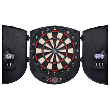 Placă electrică de darts cu săgeți din polipropilenă neagră - Img 3