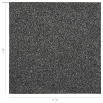 Plăci de pardoseală, 20 buc., antracit, 50 x 50 cm, 5 m² - Img 7