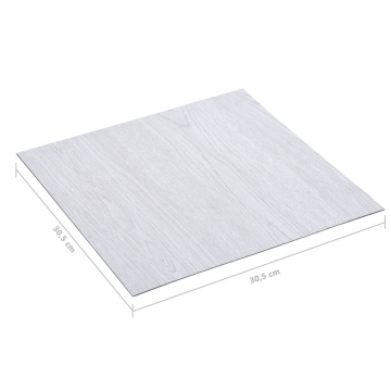 Plăci de pardoseală autoadezive 20 buc. alb, PVC, 1,86 m² - Img 5