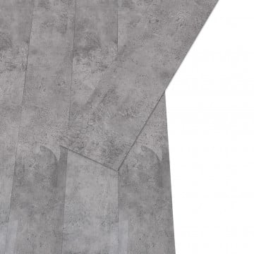 Plăci pardoseală autoadezive, maro ciment, 5,21 m², 2 mm, PVC - Img 5