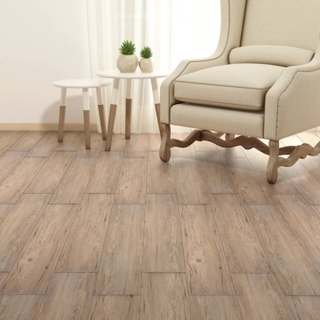 Plăci pardoseală autoadezive stejar maro 5,21 m², 2 mm PVC - Img 1