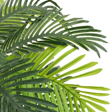Plantă artificială palmier cycas cu ghiveci, verde, 90 cm - Img 4