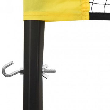 Plasă de volei, galben și negru, 823x244 cm, țesătură PE - Img 8