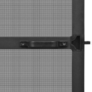 Plasă insecte cu balamale pentru uși, antracit, 100 x 215 cm - Img 4