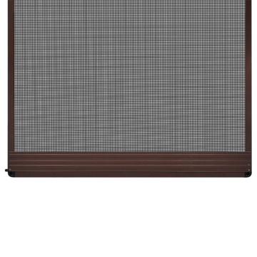 Plasă insecte cu balamale pentru uși, maro, 120 x 240 cm - Img 3